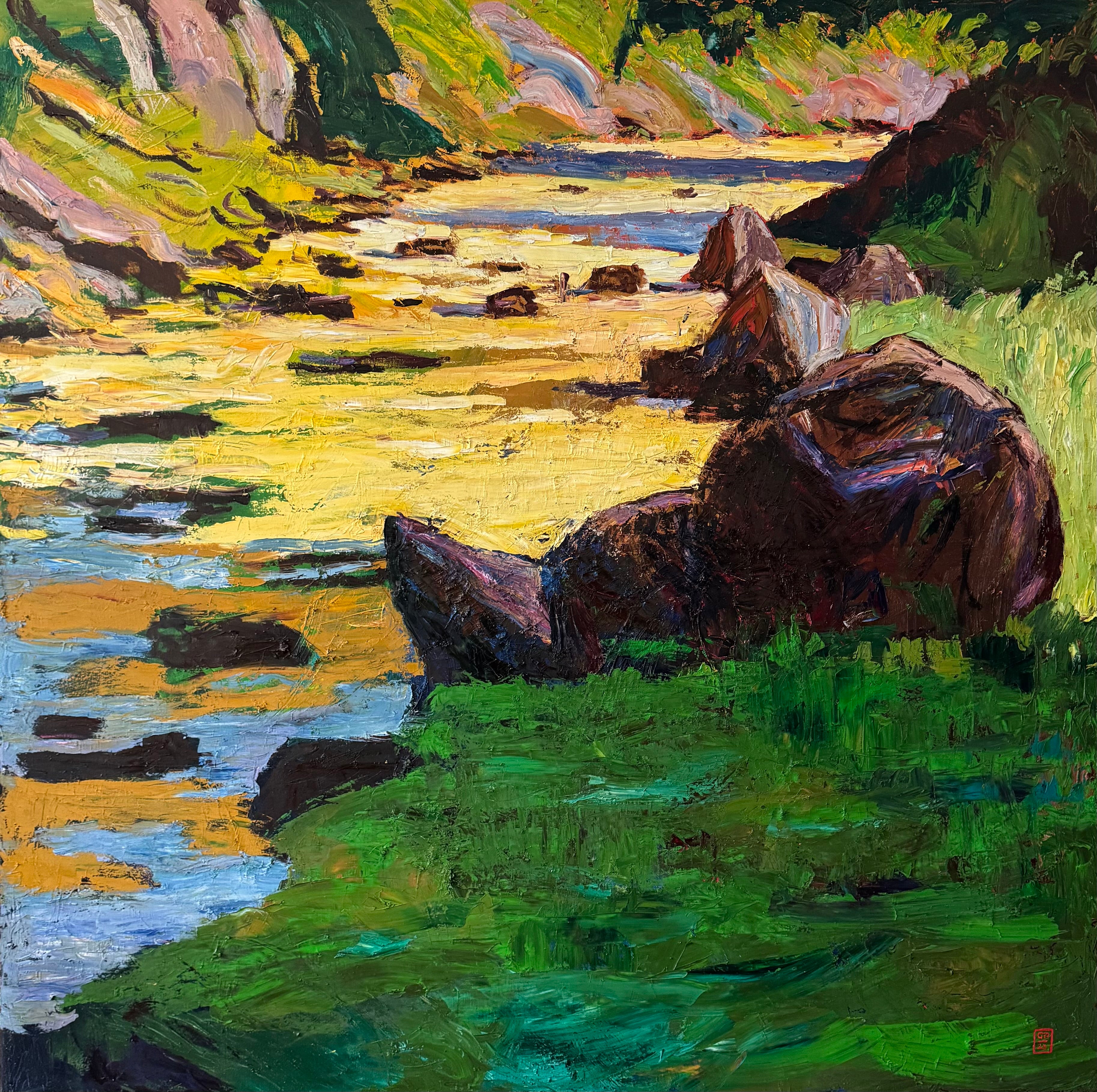 Gebirgsbach im Sommer