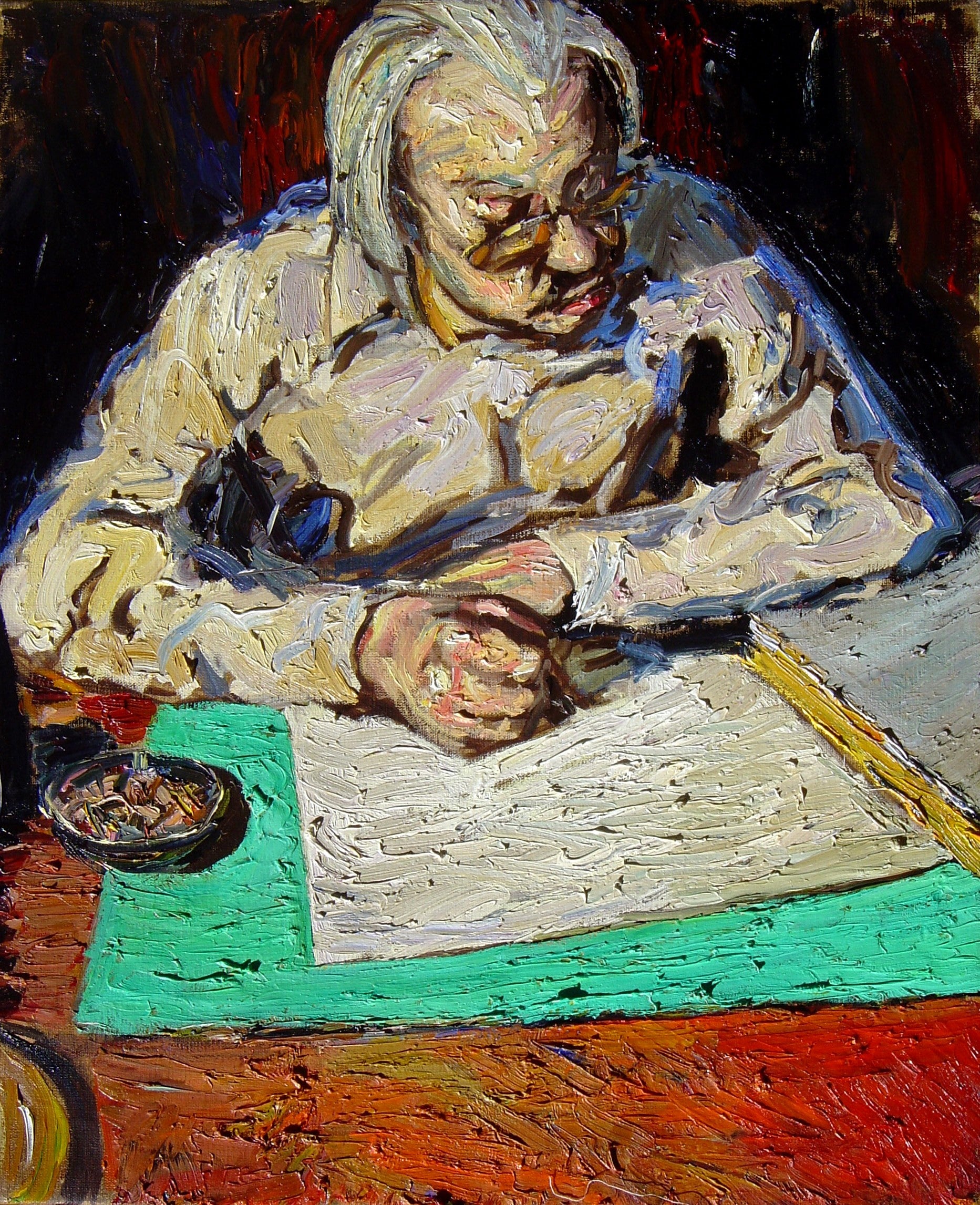 Porträt des Komponisten Friedrich Cerha